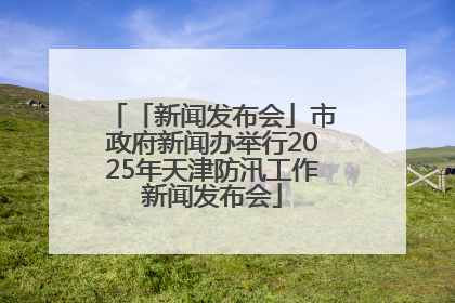 「新闻发布会」市政府新闻办举行2025年天津防汛工作新闻发布会