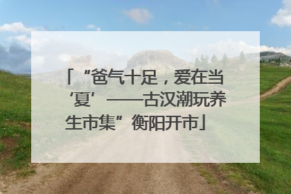 “爸气十足，爱在当‘夏’——古汉潮玩养生市集”衡阳开市