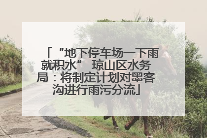 “地下停车场一下雨就积水” 琼山区水务局：将制定计划对墨客沟进行雨污分流