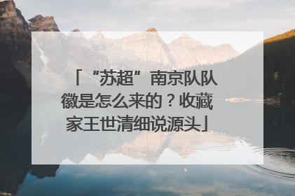 “苏超”南京队队徽是怎么来的？收藏家王世清细说源头