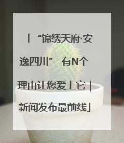 “锦绣天府·安逸四川” 有N个理由让您爱上它｜新闻发布最前线