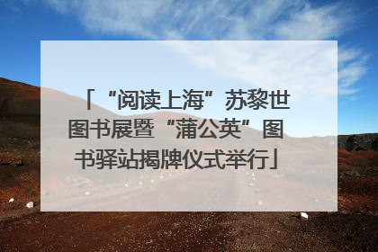 “阅读上海”苏黎世图书展暨“蒲公英”图书驿站揭牌仪式举行