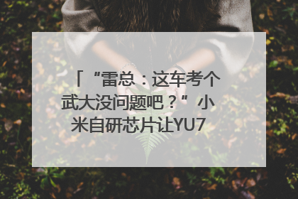 “雷总：这车考个武大没问题吧？”小米自研芯片让YU7会学习｜汽车科技