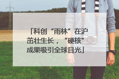科创“雨林”在沪茁壮生长，“硬核”成果吸引全球目光