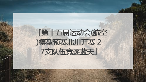 第十五届运动会(航空)模型预赛北川开赛 27支队伍竞逐蓝天