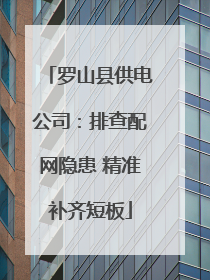罗山县供电公司：排查配网隐患 精准补齐短板