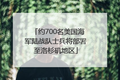 约700名美国海军陆战队士兵将部署至洛杉矶地区