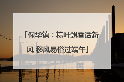 保华镇：粽叶飘香话新风 移风易俗过端午