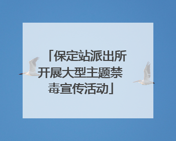 保定站派出所开展大型主题禁毒宣传活动