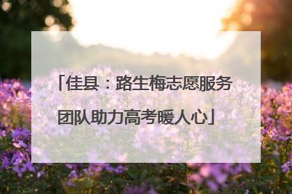 佳县：路生梅志愿服务团队助力高考暖人心