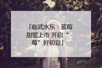 临武水东：蓝莓甜蜜上市 开启“莓”好初夏