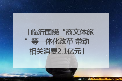 临沂围绕“商文体旅”等一体化改革 带动相关消费2.1亿元