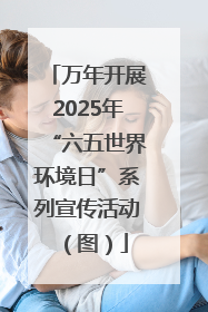 万年开展2025年“六五世界环境日”系列宣传活动（图）
