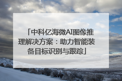 中科亿海微AI图像推理解决方案：助力智能装备目标识别与跟踪