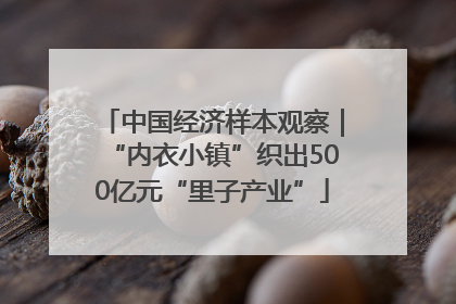 中国经济样本观察｜“内衣小镇”织出500亿元“里子产业”