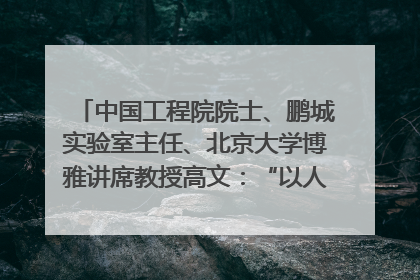 中国工程院院士、鹏城实验室主任、北京大学博雅讲席教授高文：“以人为本 智能向善” 推动文化与科技相生相促｜聚焦2025文化强国建设高峰论坛