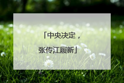 中央决定，张传江履新