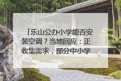 乐山公办小学能否安装空调？当地回应：正收集需求，部分中小学已启动安装｜云求助