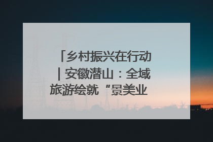 乡村振兴在行动｜安徽潜山：全域旅游绘就“景美业兴民富”新画卷