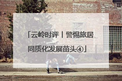 云岭时评丨警惕旅居同质化发展苗头④