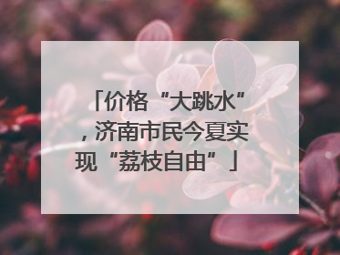 价格“大跳水”，济南市民今夏实现“荔枝自由”