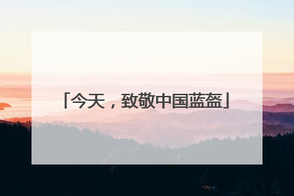 今天，致敬中国蓝盔
