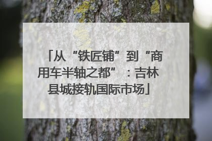从“铁匠铺”到“商用车半轴之都”：吉林县城接轨国际市场