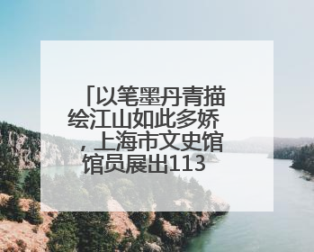 以笔墨丹青描绘江山如此多娇，上海市文史馆馆员展出113件书画新作