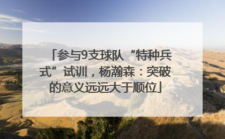 参与9支球队“特种兵式”试训，杨瀚森：突破的意义远远大于顺位