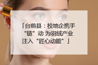 台前县：校地企携手“链”动 为羽绒产业注入“匠心动能”
