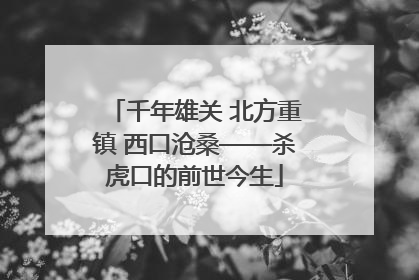 千年雄关 北方重镇 西口沧桑——杀虎口的前世今生