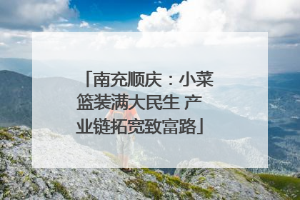 南充顺庆：小菜篮装满大民生 产业链拓宽致富路