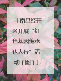 南昌经开区开展“红色基因传承达人行”活动（图）