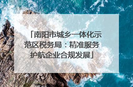 南阳市城乡一体化示范区税务局：精准服务护航企业合规发展