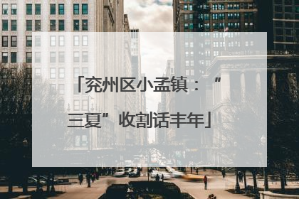 兖州区小孟镇：“三夏”收割话丰年