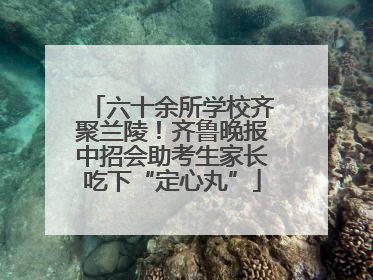六十余所学校齐聚兰陵！齐鲁晚报中招会助考生家长吃下“定心丸”