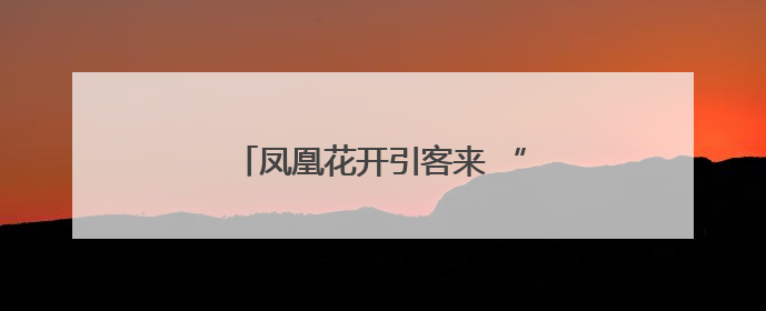 凤凰花开引客来 “赏花经济”别样红
