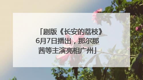剧版《长安的荔枝》6月7日播出，那尔那茜等主演亮相广州