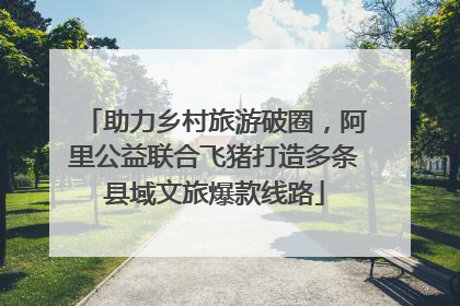 助力乡村旅游破圈，阿里公益联合飞猪打造多条县域文旅爆款线路