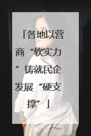 各地以营商“软实力”铸就民企发展“硬支撑”
