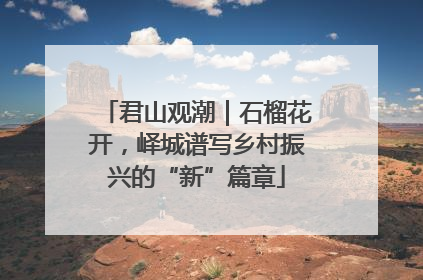 君山观潮｜石榴花开，峄城谱写乡村振兴的“新”篇章