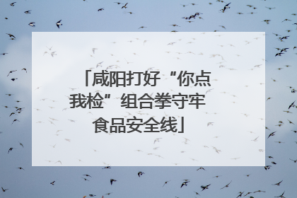 咸阳打好“你点我检”组合拳守牢食品安全线