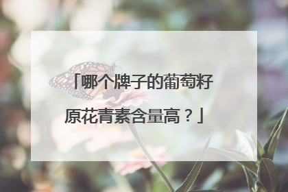 哪个牌子的葡萄籽原花青素含量高？