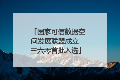 国家可信数据空间发展联盟成立 三六零首批入选