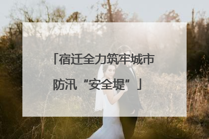 宿迁全力筑牢城市防汛“安全堤”