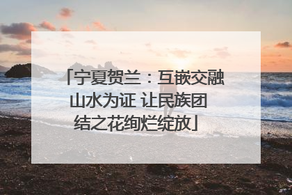 宁夏贺兰：互嵌交融 山水为证 让民族团结之花绚烂绽放