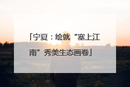 宁夏：绘就“塞上江南”秀美生态画卷