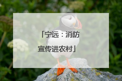 宁远：消防宣传进农村