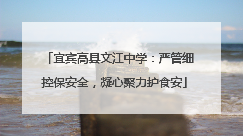 宜宾高县文江中学：严管细控保安全，凝心聚力护食安