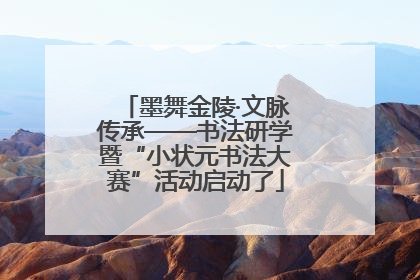 墨舞金陵·文脉传承——书法研学暨“小状元书法大赛”活动启动了